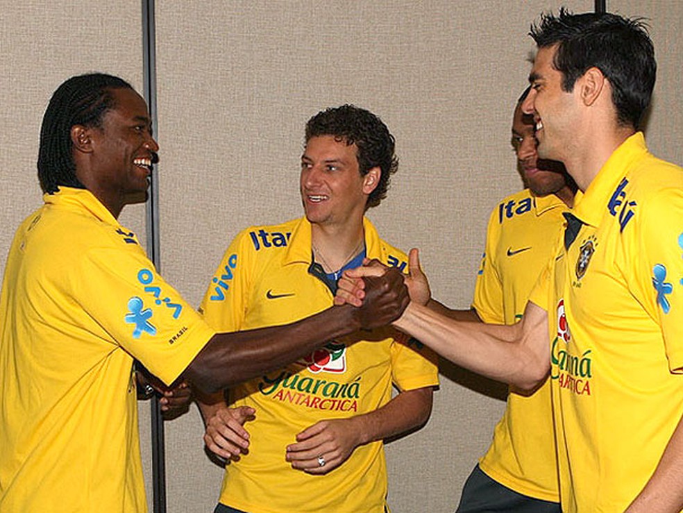 Kleber jogou na seleção brasileira