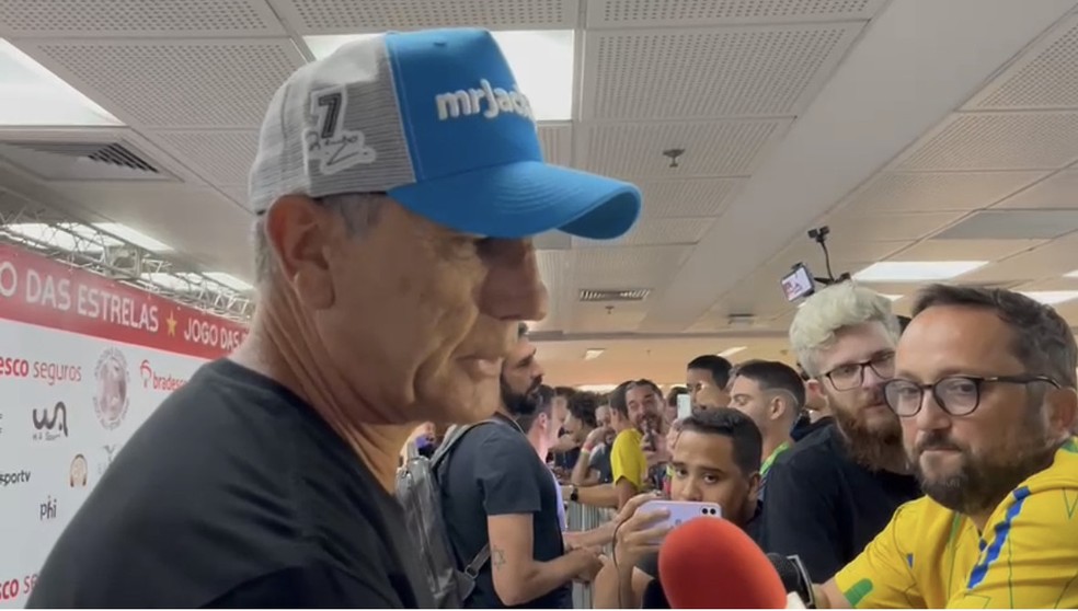Renato antes de Jogo das Estrelas no Maracanã — Foto: Raphael Zarko