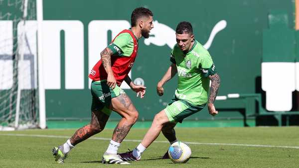 Palmeiras realiza treino final sem Dudu para confronto contra Atlético-MG.