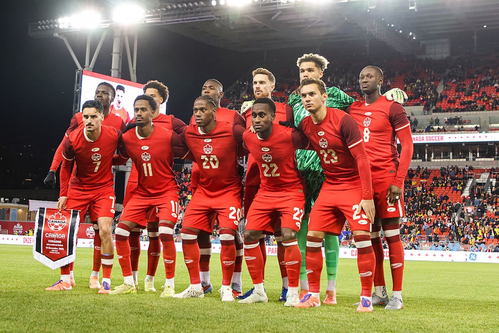 Seleção do Canadá — Foto: Indrawan Kumala/NurPhoto via Getty Images