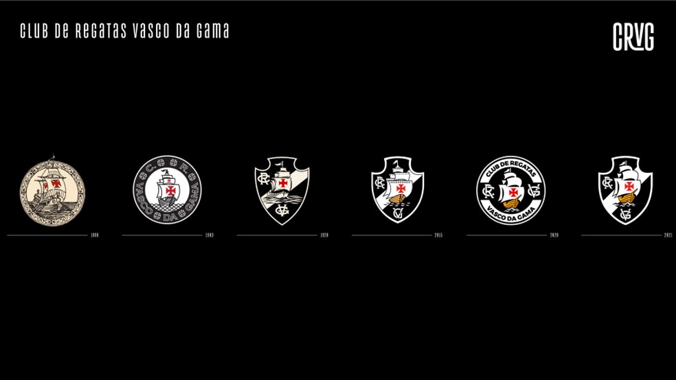 Todos os escudos do Vasco da Gama  Foto: Divulgao/Vasco da Gama