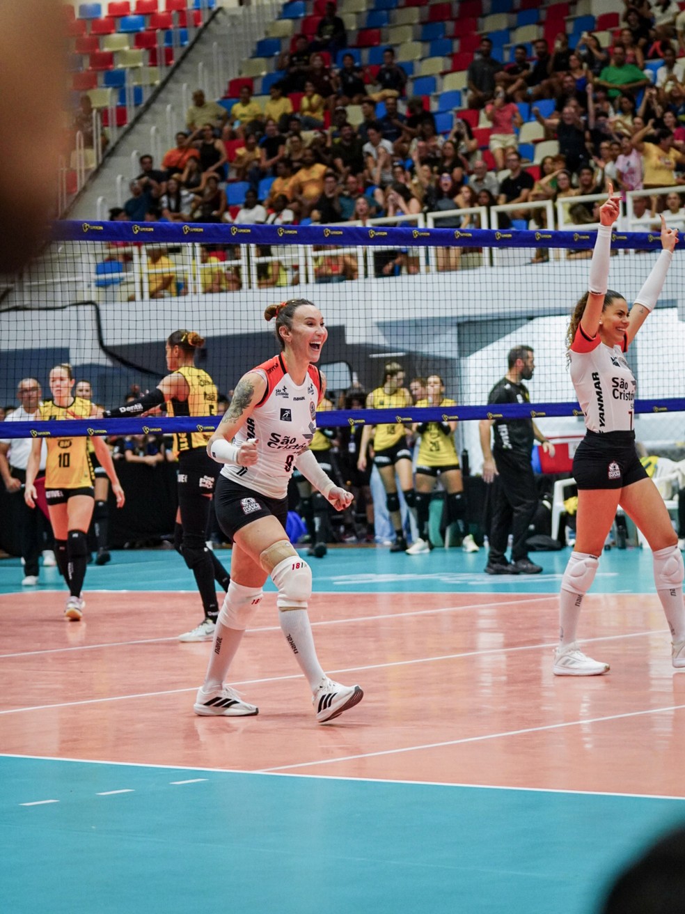 Tifanny em ação na Supercopa de Vôlei 2026 — Foto: Camille Menezes/CBV