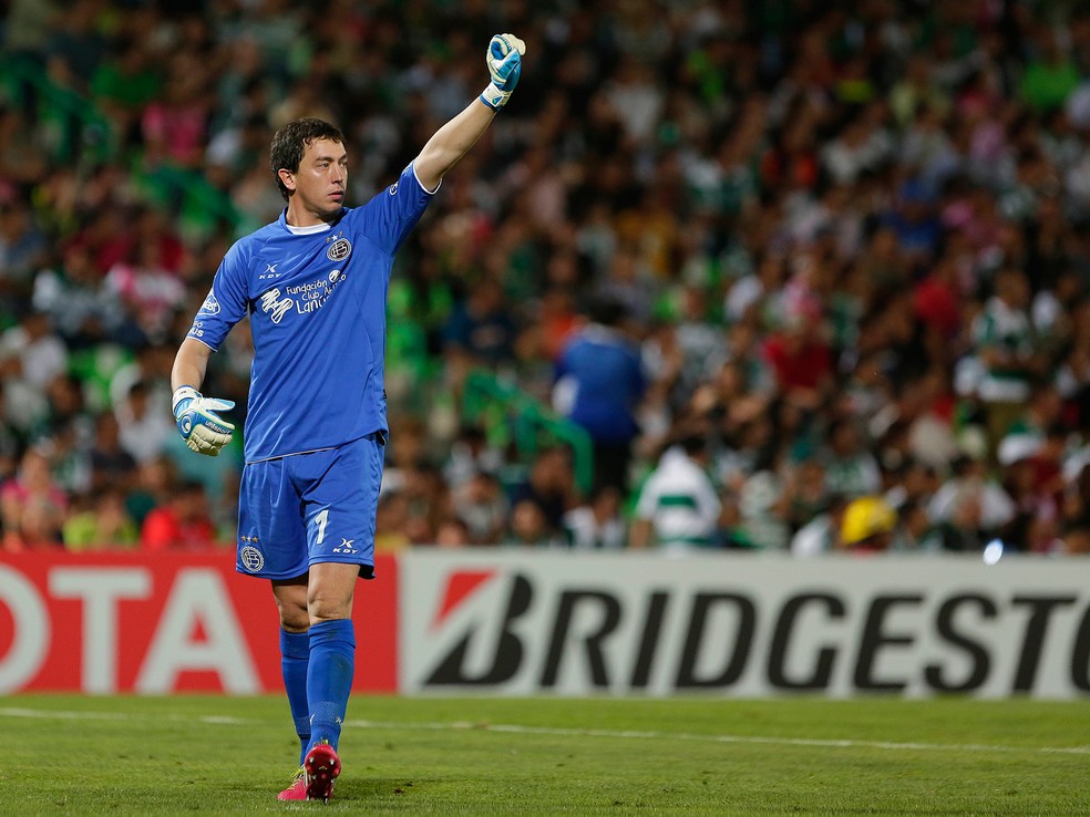 Marchesin na época do Lanus — Foto: Getty Images