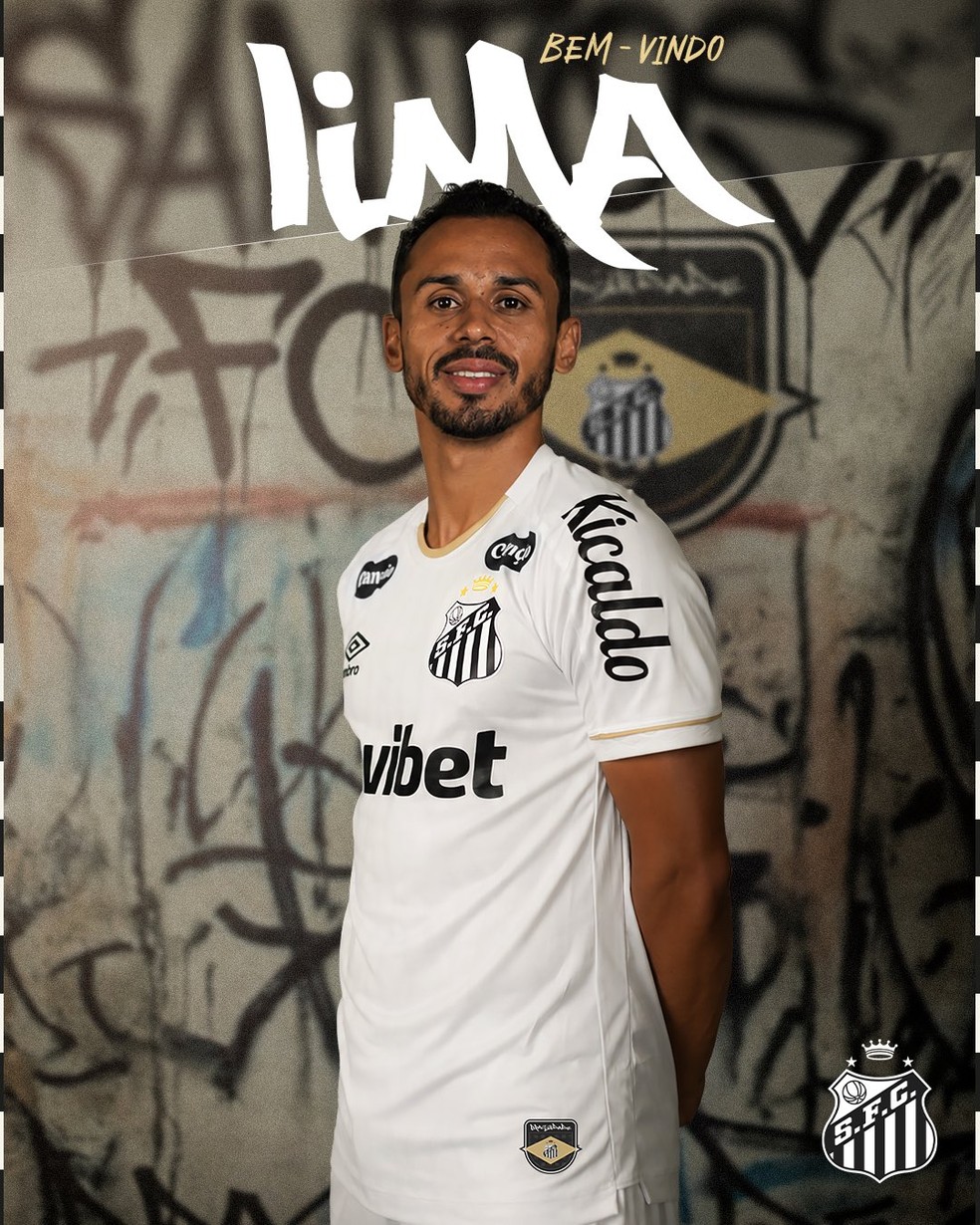 Santos anuncia Lima como reforço — Foto: Divulgação