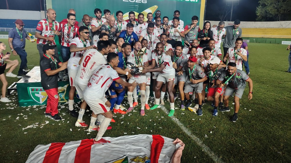 Santa Cruz-AC campeão acreano pela 1ª vez — Foto: Kelton Pinho