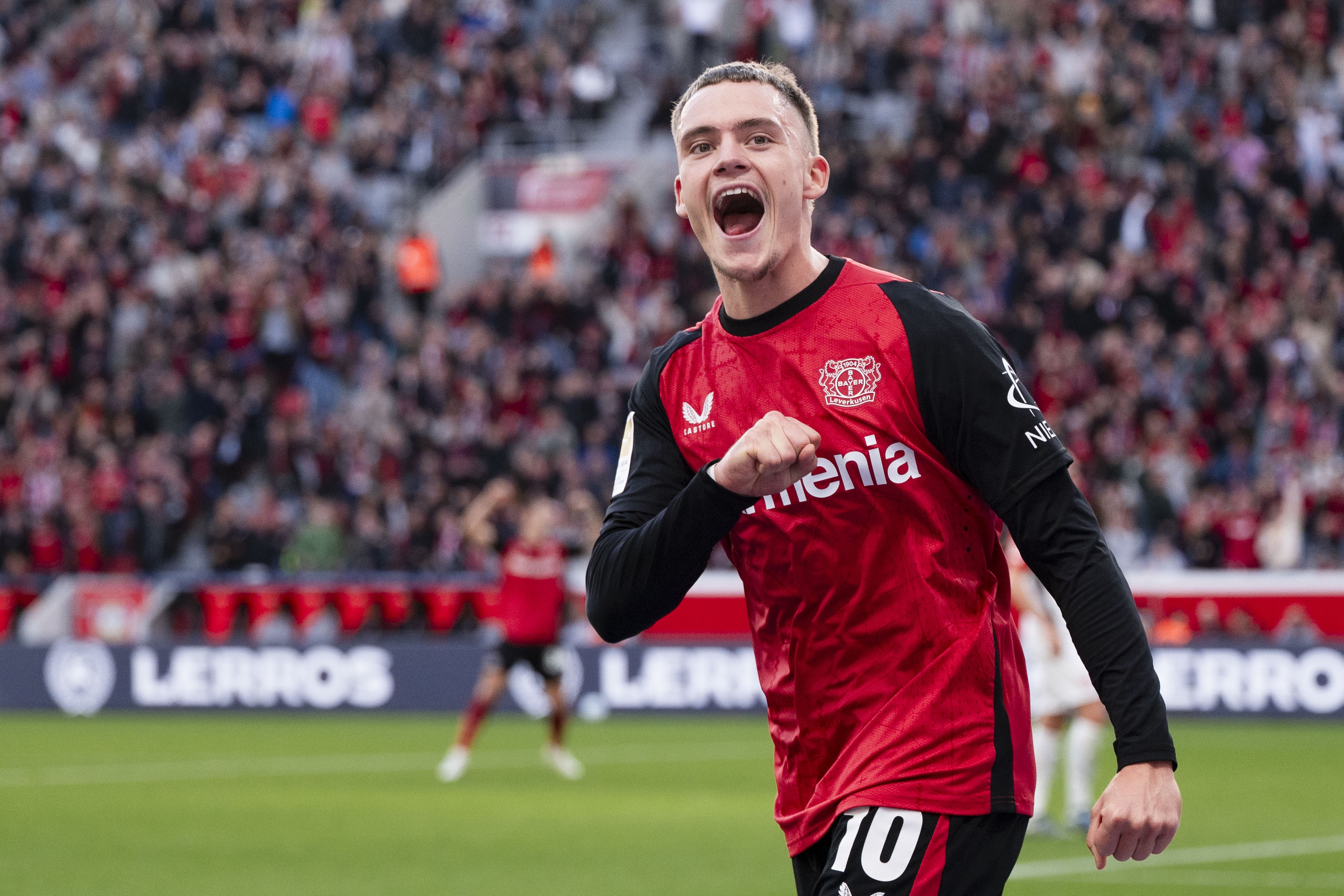 Florian Wirtz em ação pelo Bayer Leverkusen