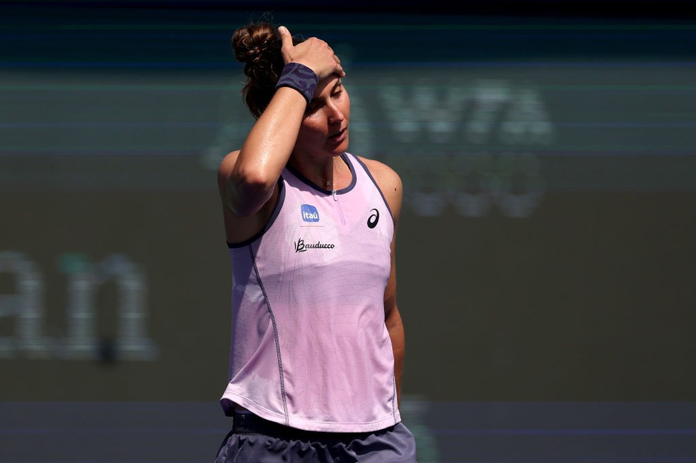 Bia Haddad é eliminada na estreia — Foto: Getty Images
