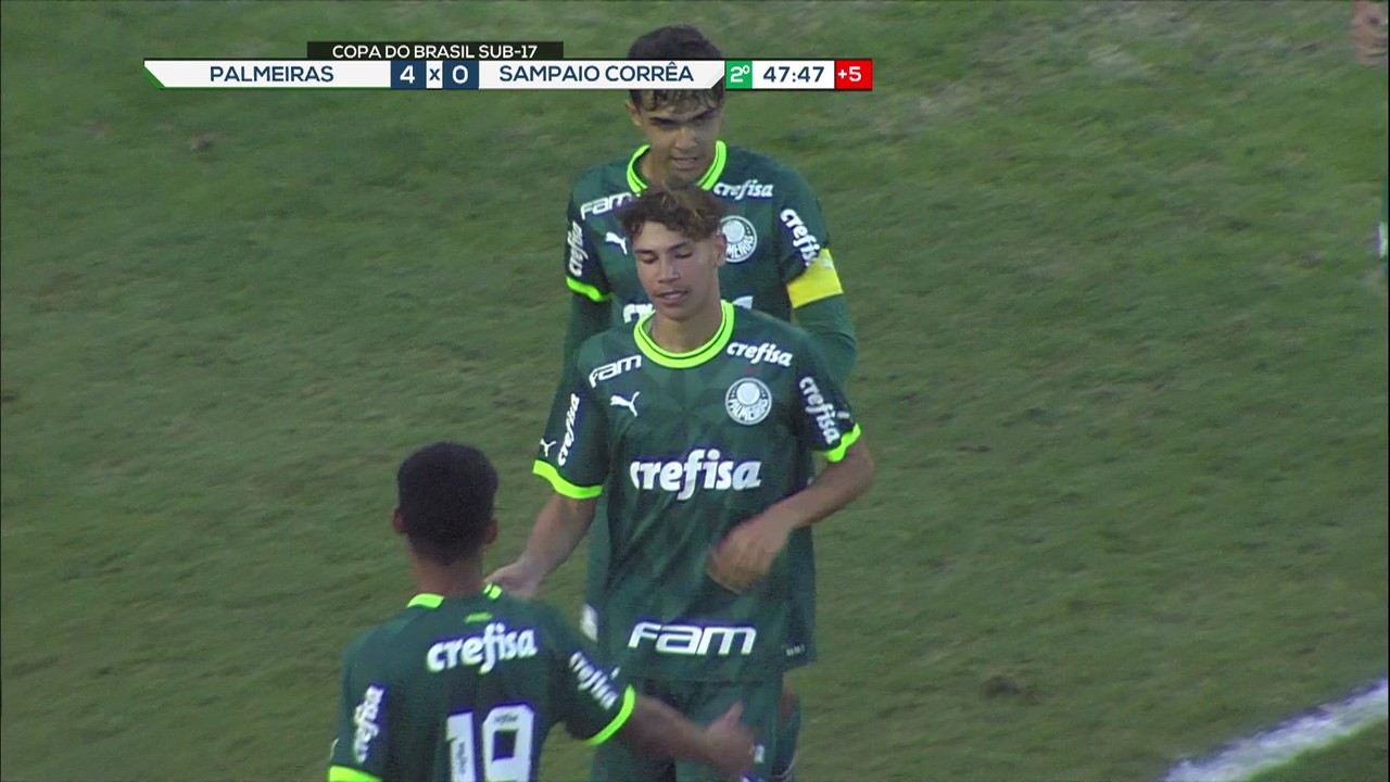 Palmeiras 4 x 0 Sampaio Corrêa - Melhores momentos - Copa do Brasil Sub-17