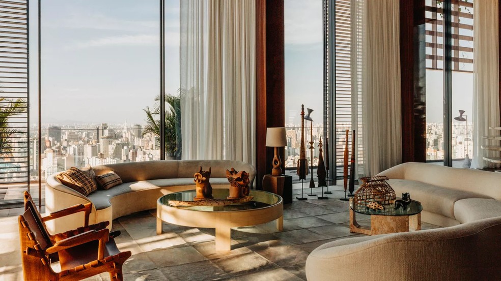 Suíte mais luxuosa do hotel Rosewood São Paulo — Foto: Divulgação