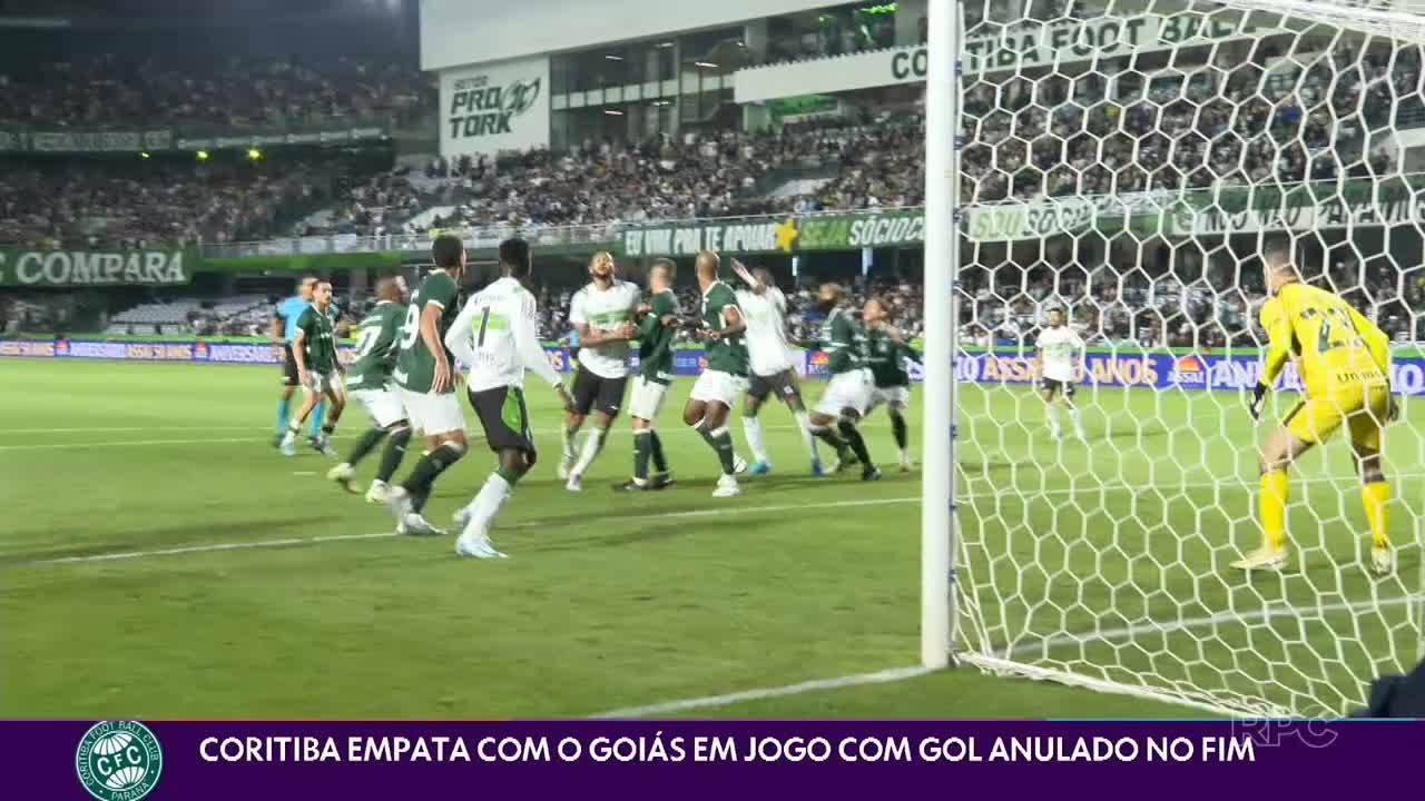 Coritiba empata com o Goiás1xbet pour android 4.4.2jogo com gol anulado no fim