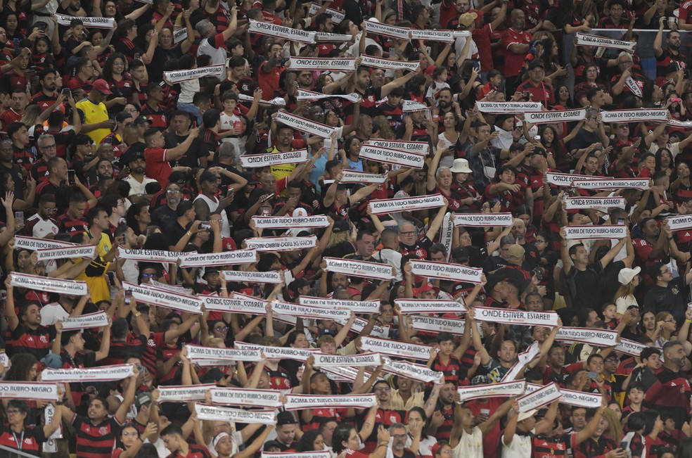 Torcida do Flamengo contra o Vit�ria � Foto: Andr� Dur�o