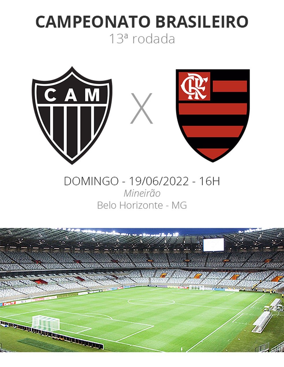 Flamengo Notícias: Assista grátis sem travamento - Atlético/MG X Flamengo  às 18:15 horas