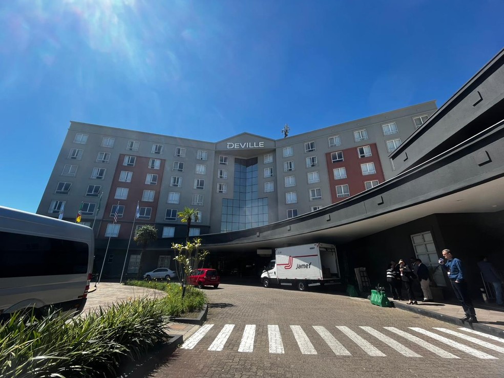 Hotel do Fluminense em Porto Alegre também é a casa de Renato Gaúcho — Foto: Felipe Siqueira/ge