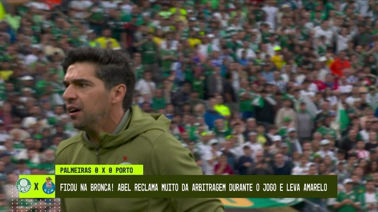 Revolta de Abel Ferreira com Arbitragem na estreia do Palmeiras na Copa.
