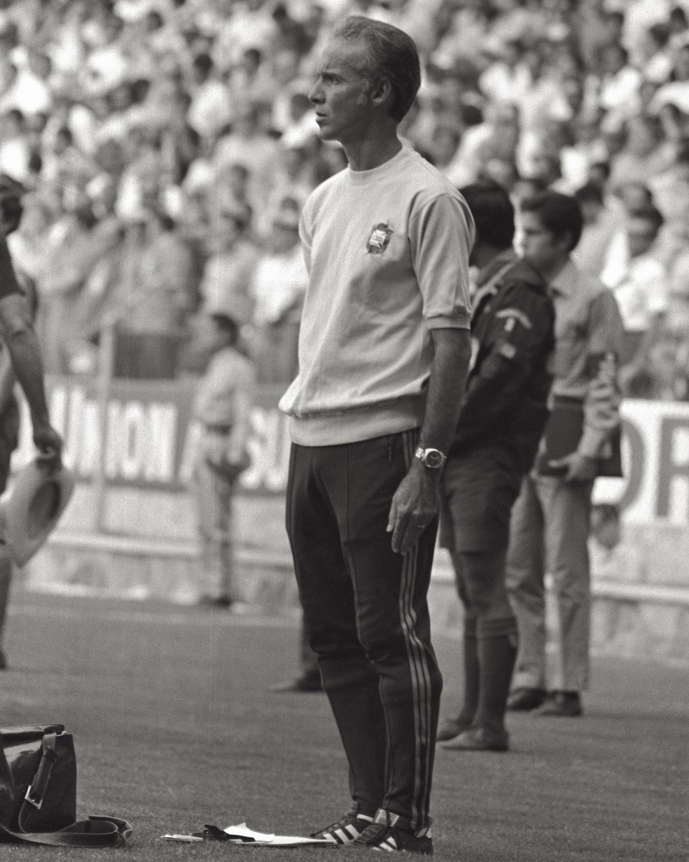 Zagallo durante a Copa do Mundo de 1970 — Foto: Mario De Biasi/Mondadori via Getty Images