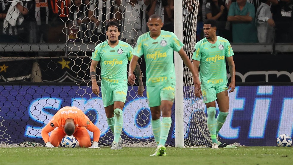 Atlético-MG 0 x 1 Palmeiras: Weverton, Gustavo Gómez, Jhon Jhon e Murilo — Foto: Cesar Greco/Palmeiras