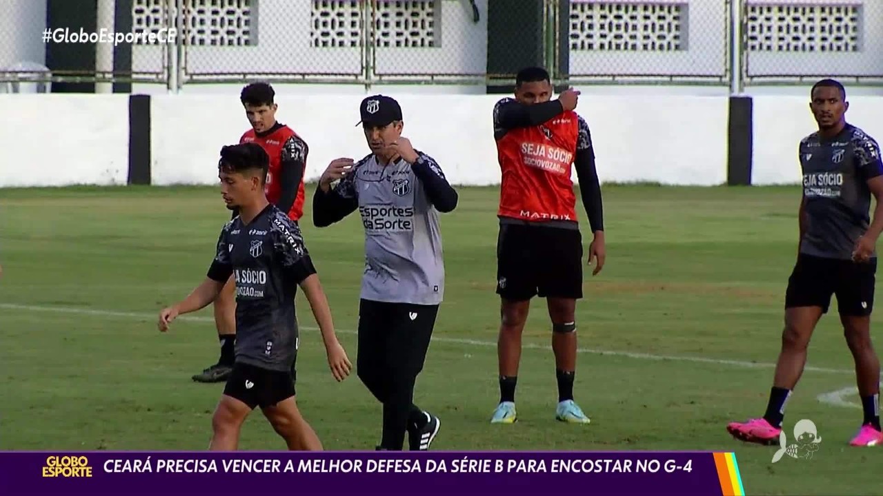 Ceará precisa vencer melhor defesa da Série B no domingo