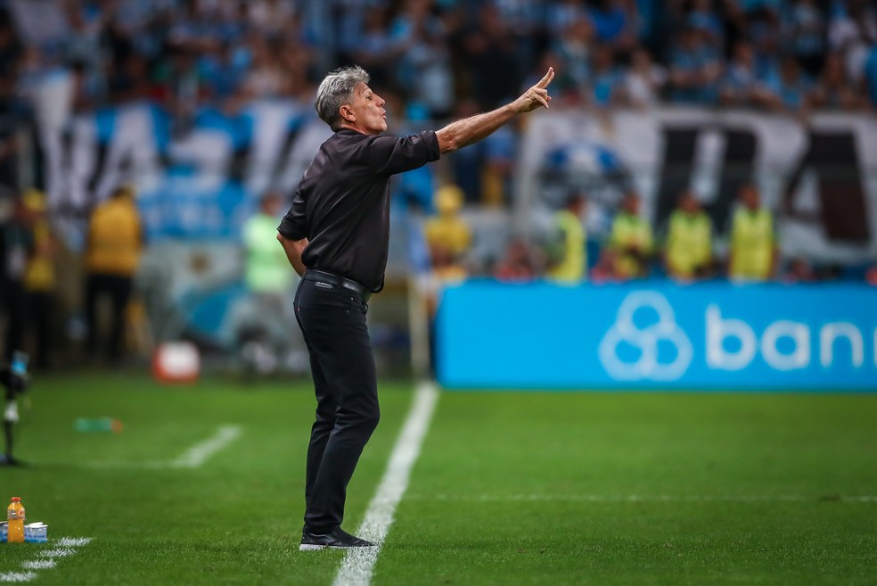Renato em vitória do Grêmio — Foto: Lucas Uebel/Grêmio