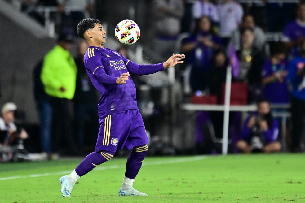 Facundo Torres em ação pelo Orlando City — Foto: Julio Aguilar / GETTY IMAGES NORTH AMERICA