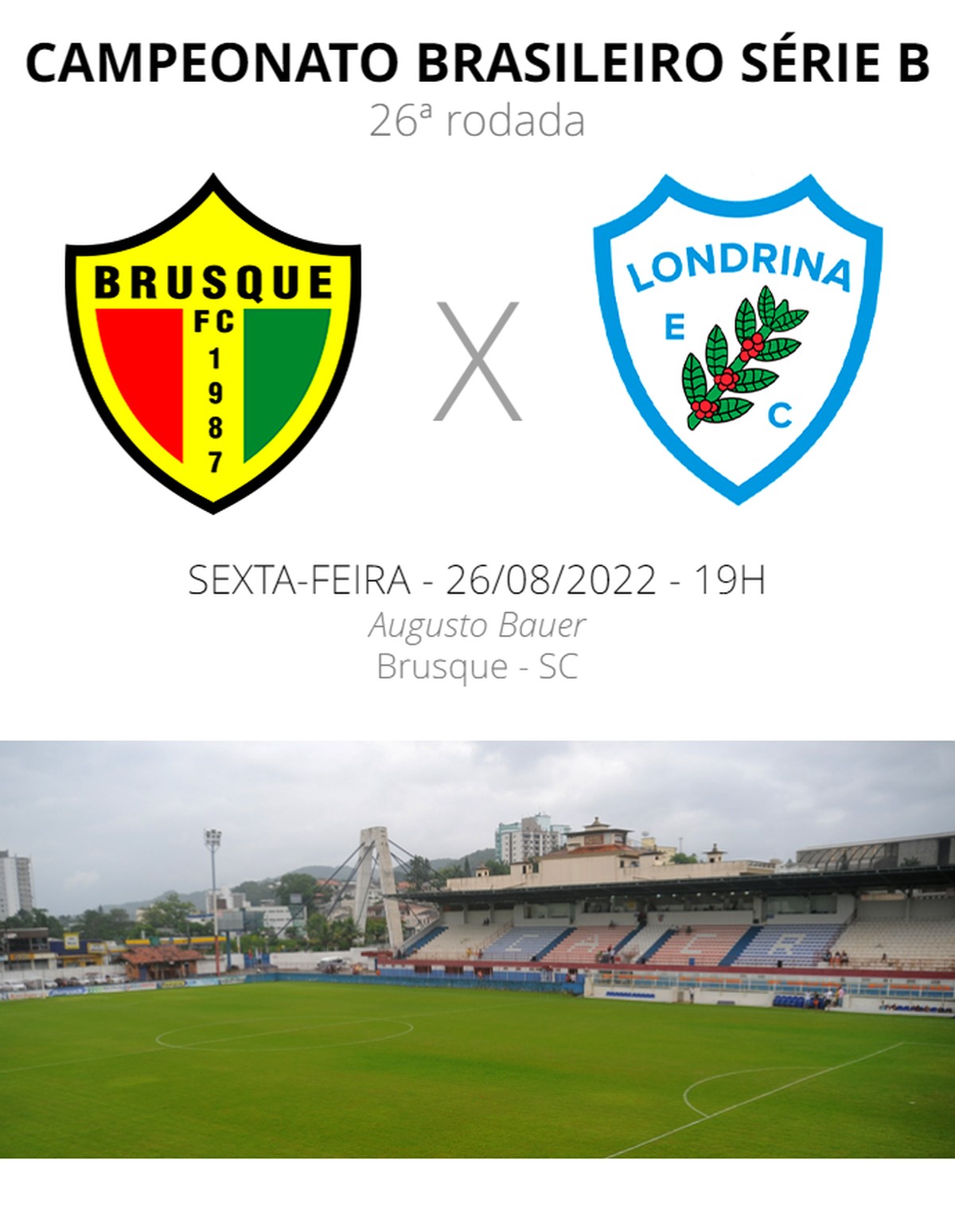 Brusque x Londrina: veja onde assistir, escalações, desfalques e arbitragem
