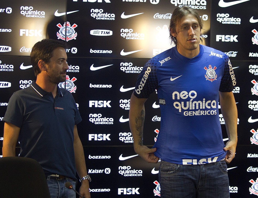 Cássio em sua apresentação no Corinthians em 2012