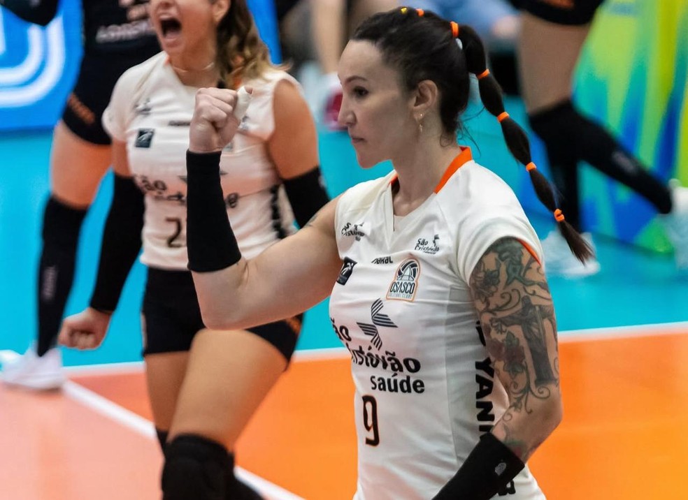 Tifanny, campeã da Copa Brasil de Vôlei pelo Osasco — Foto: Divulgação CBV