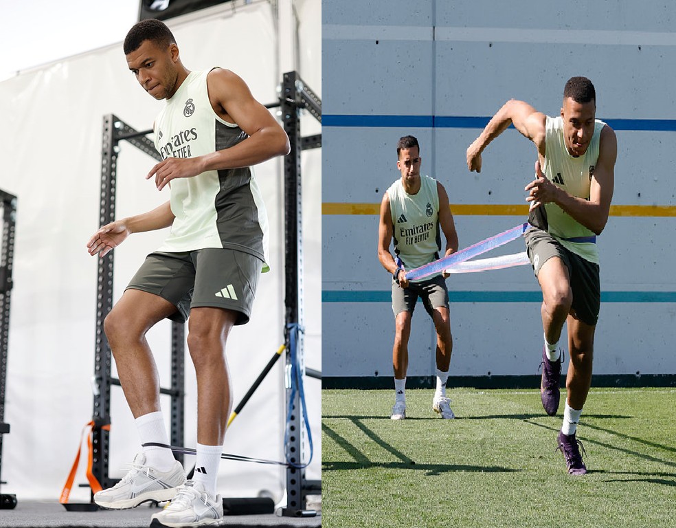 Mbappé pós hospitalização e antes de gastroenterite — Foto: Getty Images