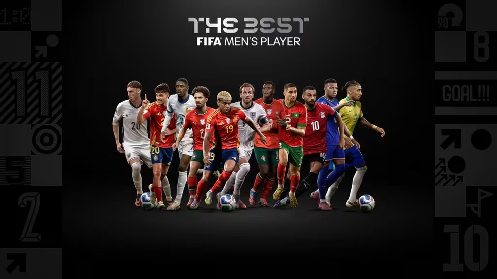 Fifa anuncia os 11 indicados ao prêmio The Best 2025 — Foto: Divulgação/Fifa