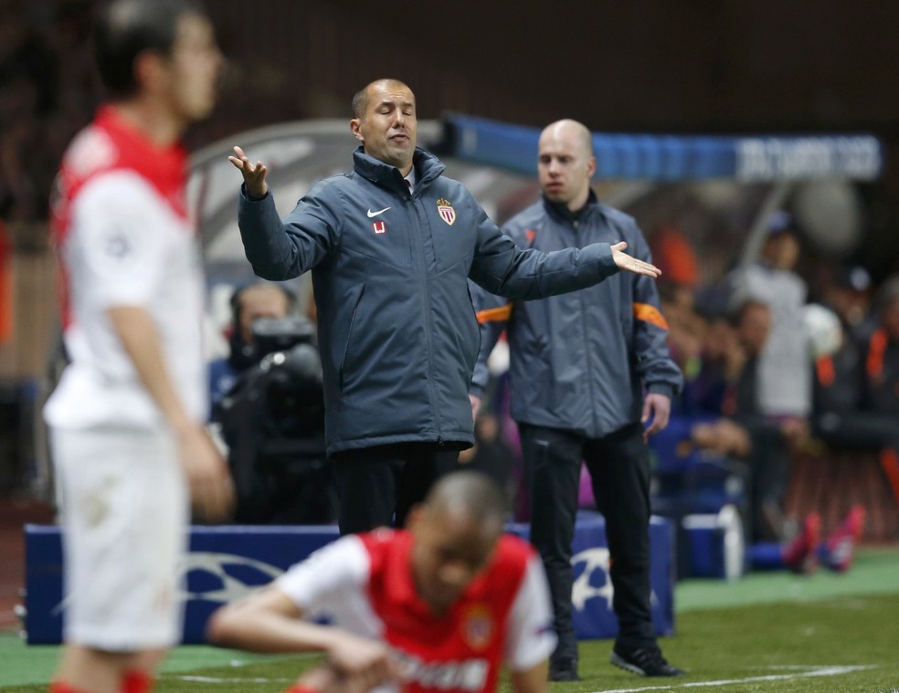  Leonardo Jardim como técnico do Monaco — Foto: Reuters