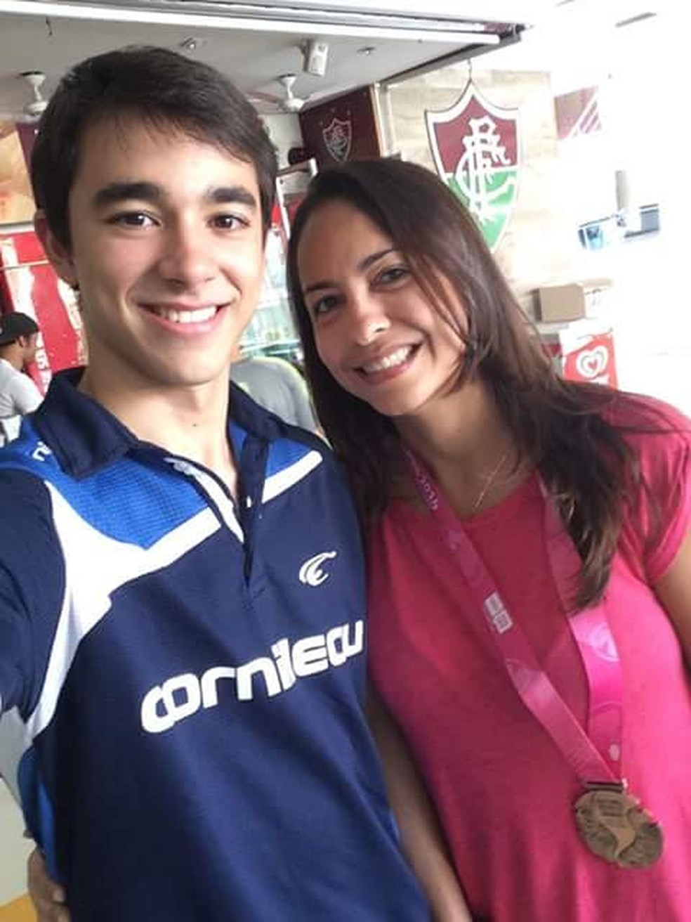 Hugo Calderano e Valesca Maranhão — Foto: Arquivo Pessoal