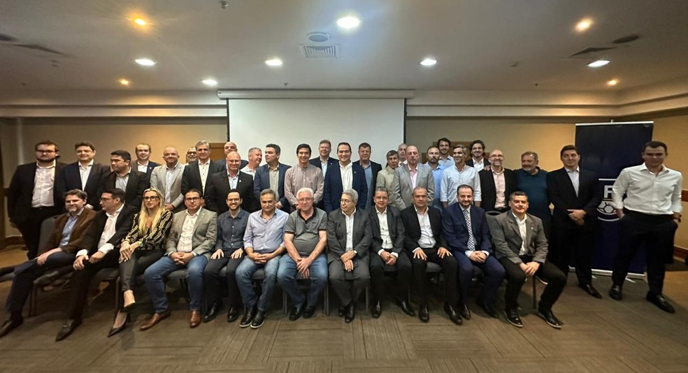 Reunião selou o acordo da Liga Forte nessa terça-feira — Foto: Christiano Beltrão/Arquivo Pessoal