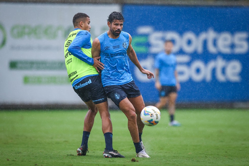 Diego Costa, centroavante do Grêmio — Foto: Lucas Uebel/Grêmio