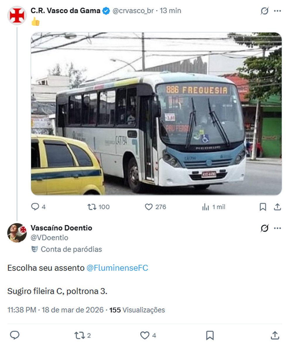 Memes da vitória do Vasco sobre o Fluminense — Foto: Reprodução