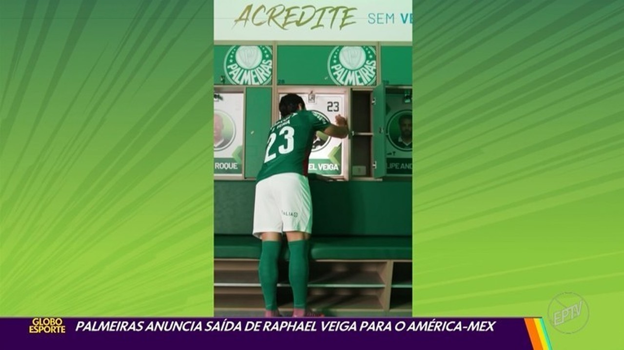 Palmeiras pode lucrar R$ 34 milhões com a saída de Veiga; armário do meia permanecerá no CT