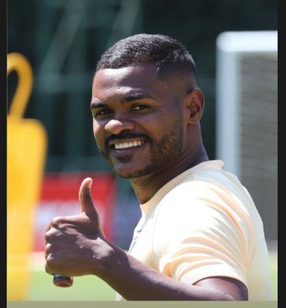 Nikão em treino do São Paulo — Foto: Reprodução do Instagram