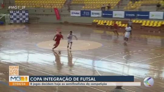 Copa Integração de Futsal: quartas de final agitam sábado em JF - Programa: ge Zona da Mata e Centro-oeste 