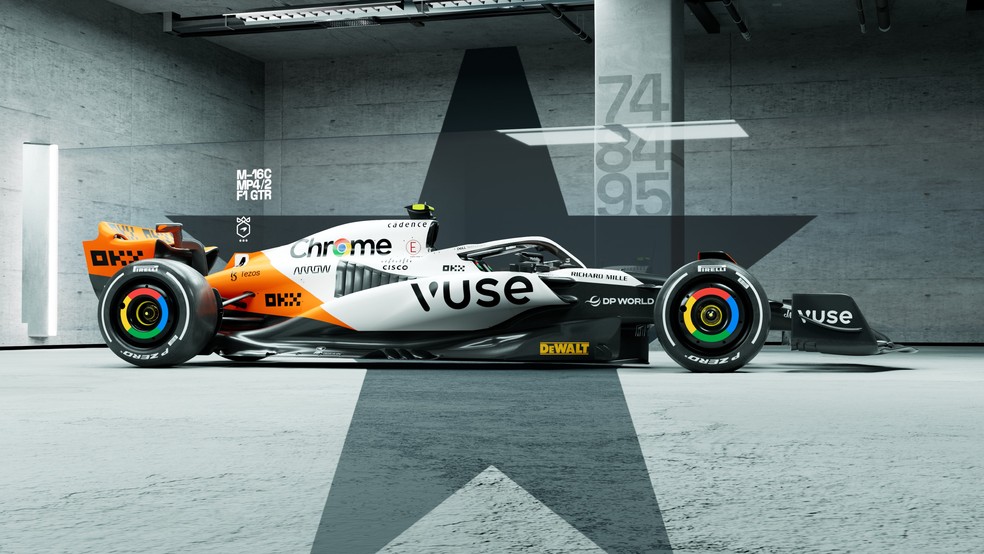 F1 モナコGP 2023 McLaren VIPパス GP de Mônaco: McLaren homenageia Tríplice Coroa com pintura