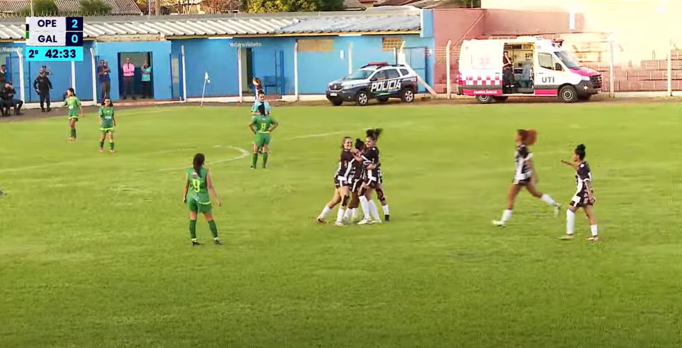 Operário-MS x Galvez - ida das oitavas de final do Brasileiro Feminino Série A3 — Foto: Reprodução/Federação de Futebol de Mato Grosso do Sul