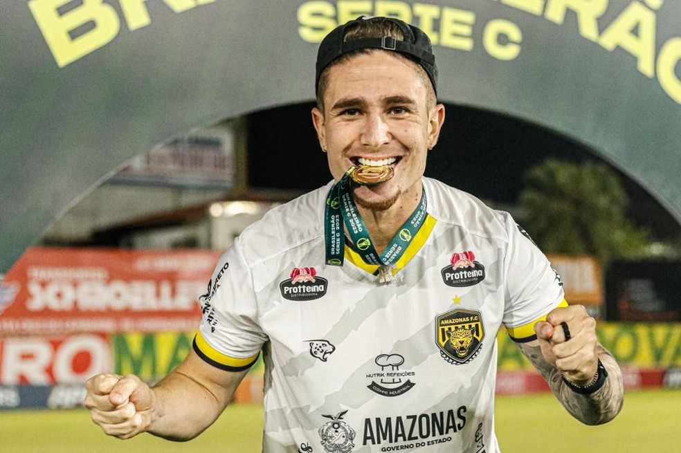 Renan Castro participou da campanha do título da Série C — Foto: Renan Castro