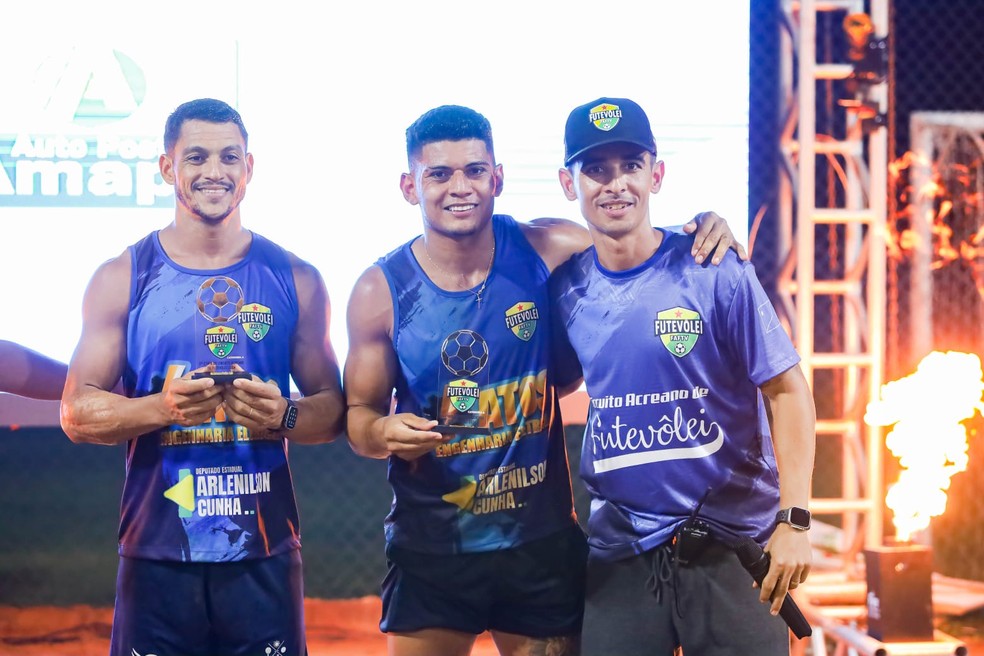 Campeões Série A da 2ª etapa do Acreano de Futevôlei — Foto: Divulgação/FAFTV