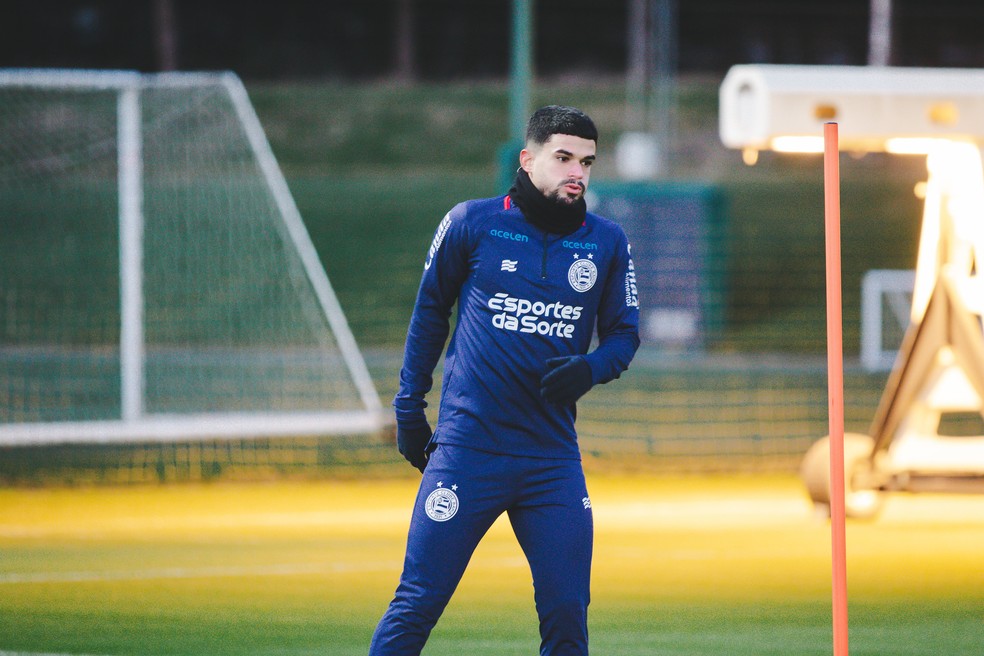 Cauly em treino do Bahia — Foto: Letícia Martins / EC Bahia / Divulgação