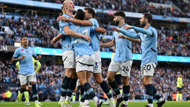 Haaland marca o gol do Manchester City no primeiro tempo