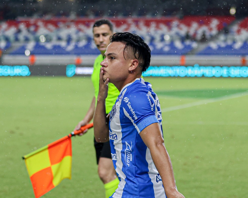 Esli Garcia é um dos atletas mais queridos da equipe bicolor — Foto: Jorge Luís Totti/Paysandu