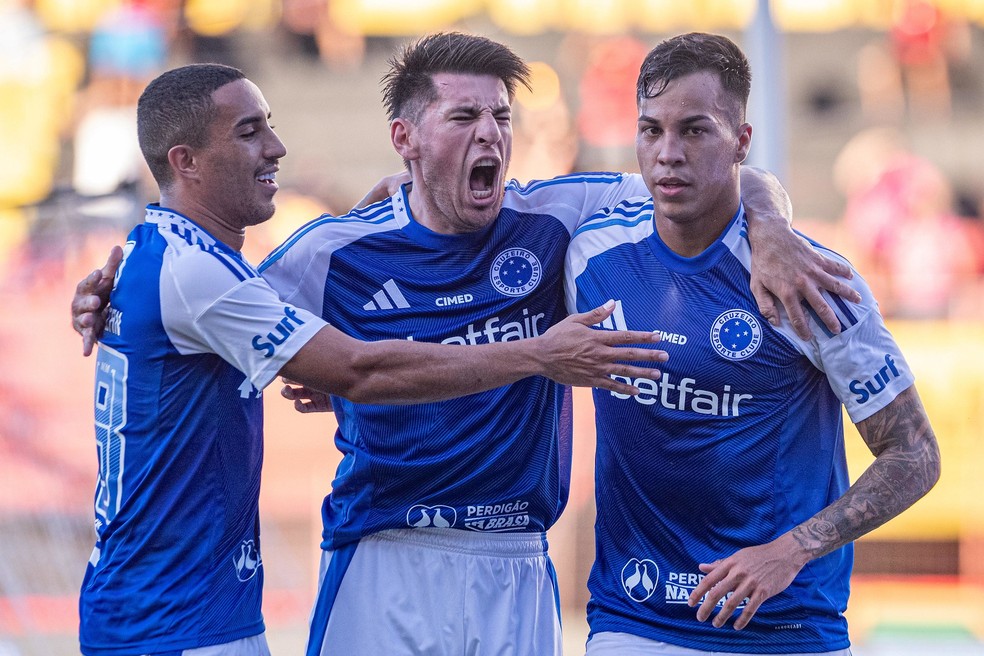 Christian e Villalba se tornaram titulares e peças importantes do time — Foto: Rafael Vieira/Cruzeiro