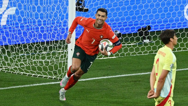 Portugal x Espanha gol Cristiano Ronaldo Liga das Nações