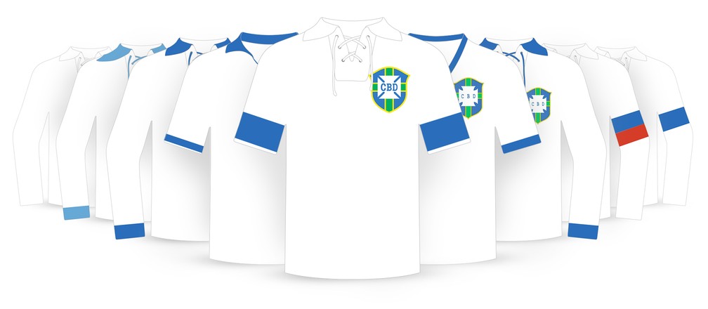 Camisa Brasil Vôlei Retrô Branca Branco