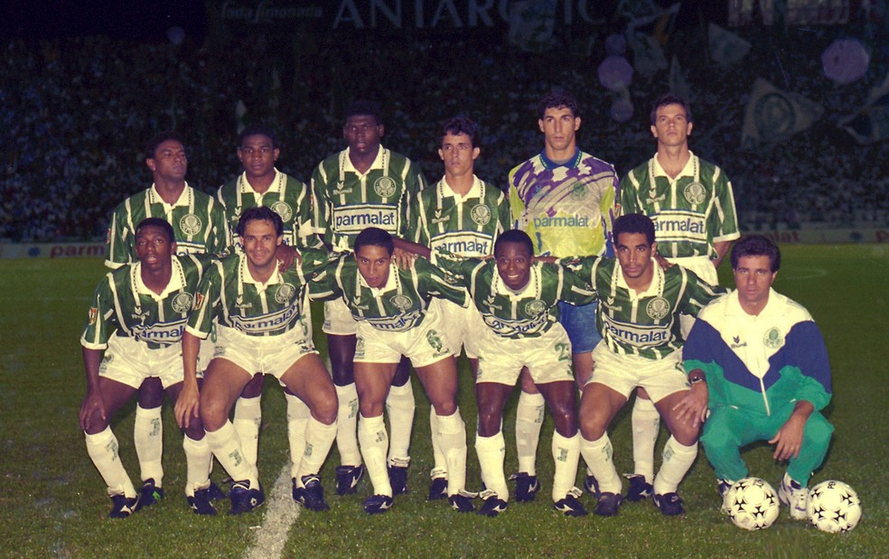 Palmeiras tinha elenco estrelado na Libertadores de 1994, mas o torneio não era prioridade — Foto: Agência Estado