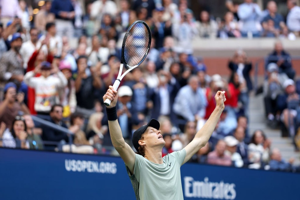Sinner é campeão do US Open — Foto: Getty Images