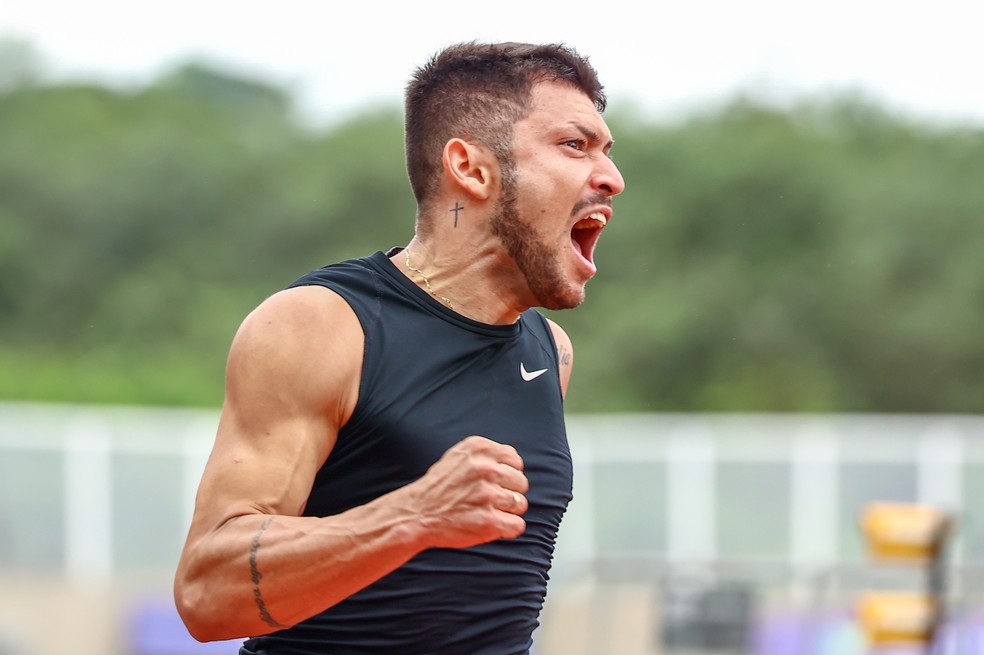 Petrúcio Ferreira bate recorde mundial dos 100m rasos — Foto: Marcello Zambrana/CPB