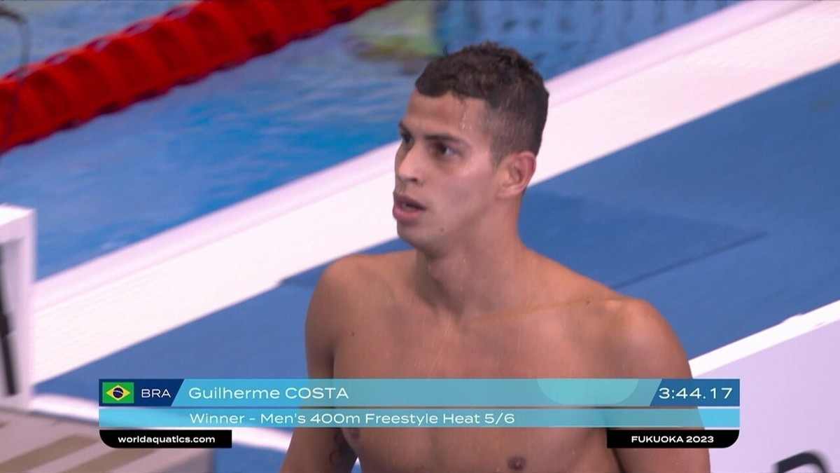 Guilherme Costa accède à la finale du 400 m nage libre de la Coupe du monde aquatique |  nager